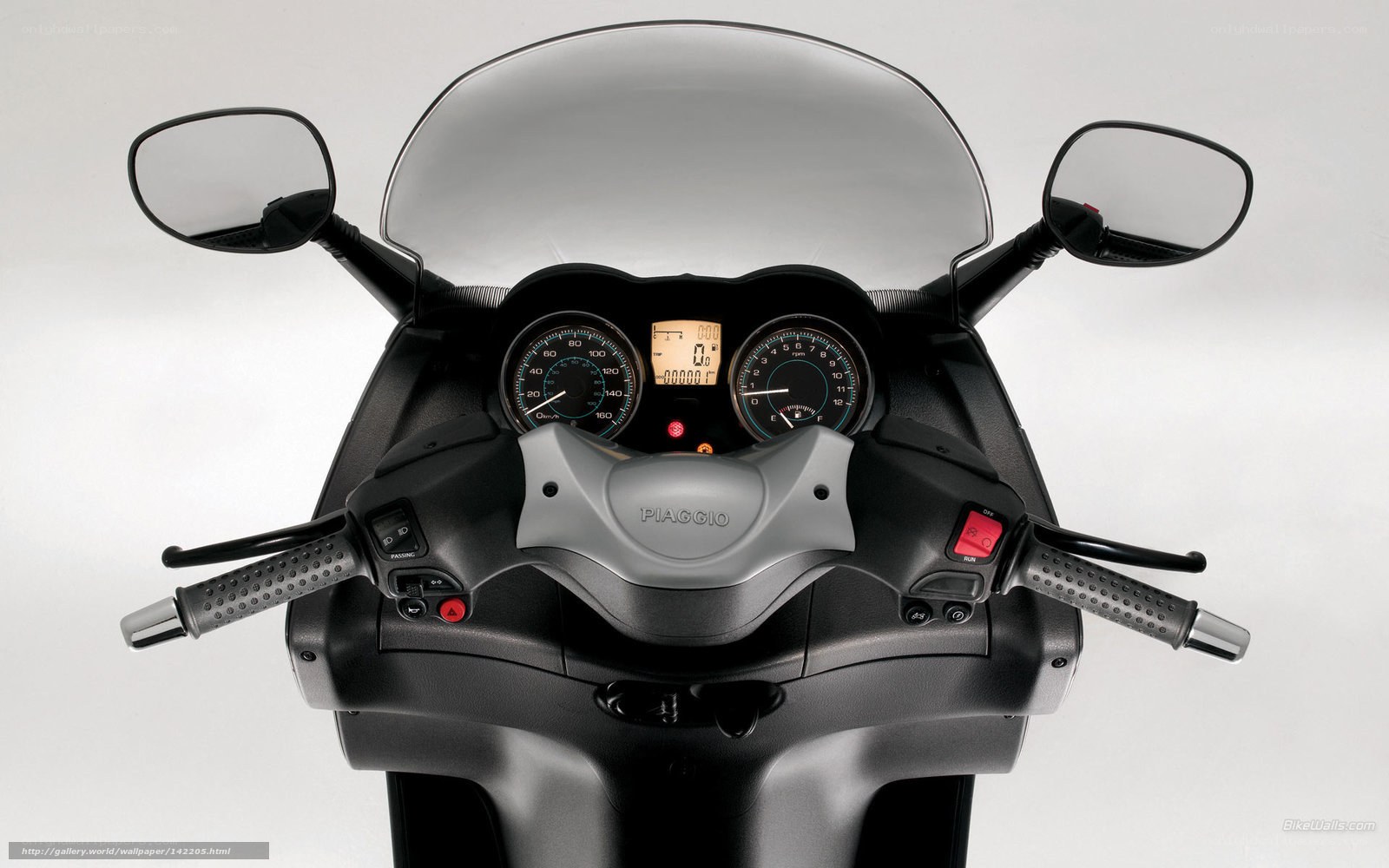Piaggio scooter dashboard