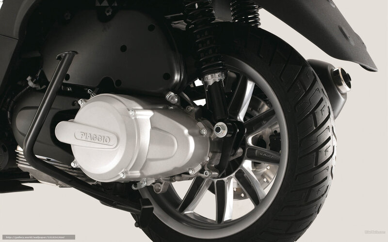 Piaggio Scooter Engine — Black