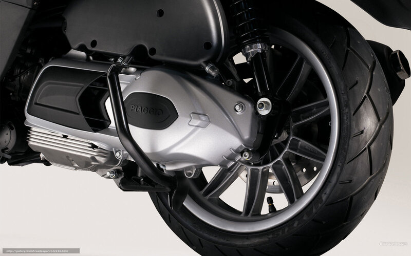 Piaggio scooter engine detail