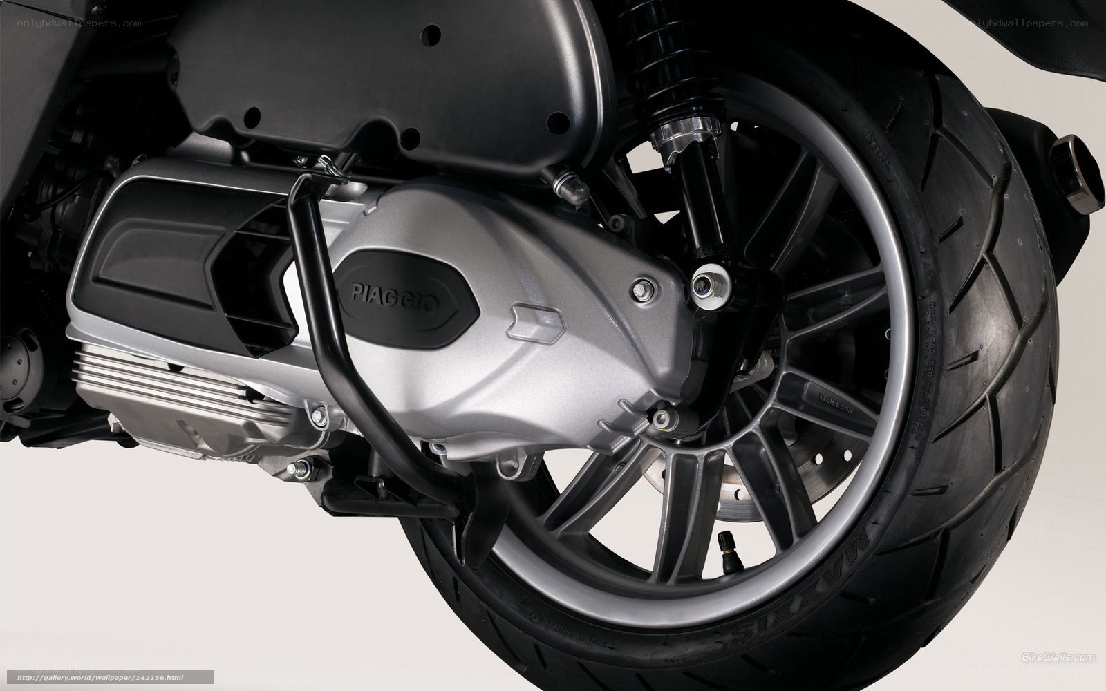 Piaggio scooter engine detail