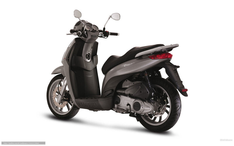Piaggio scooter side view