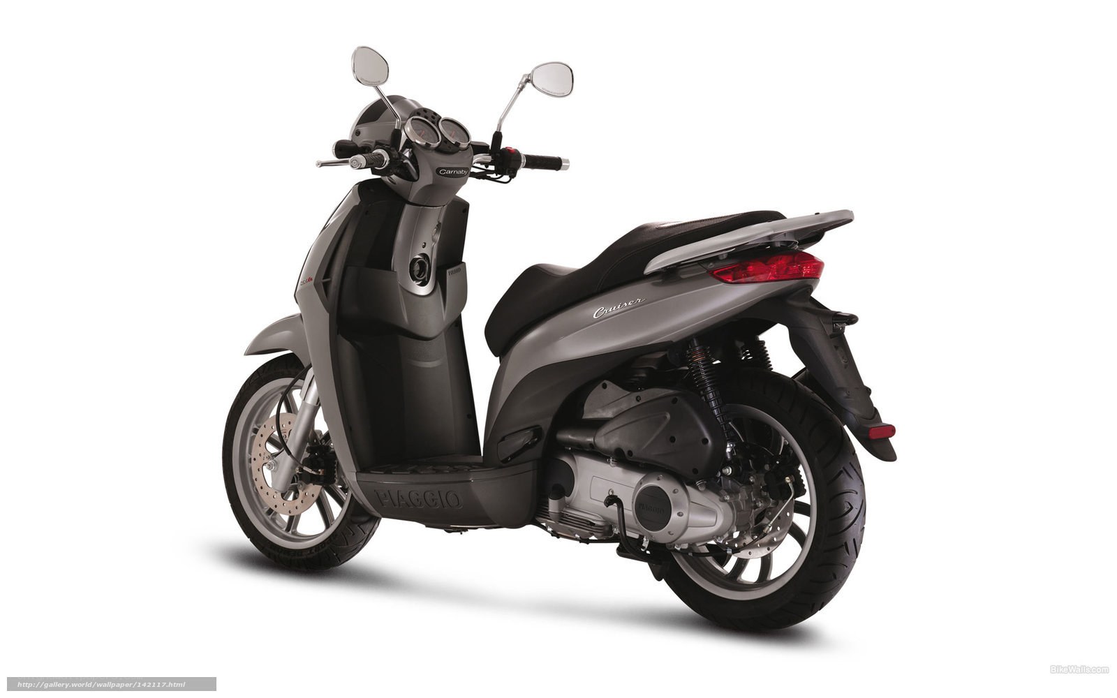 Piaggio scooter side view