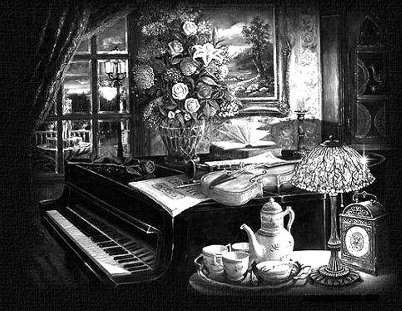 Piano in a Parlor