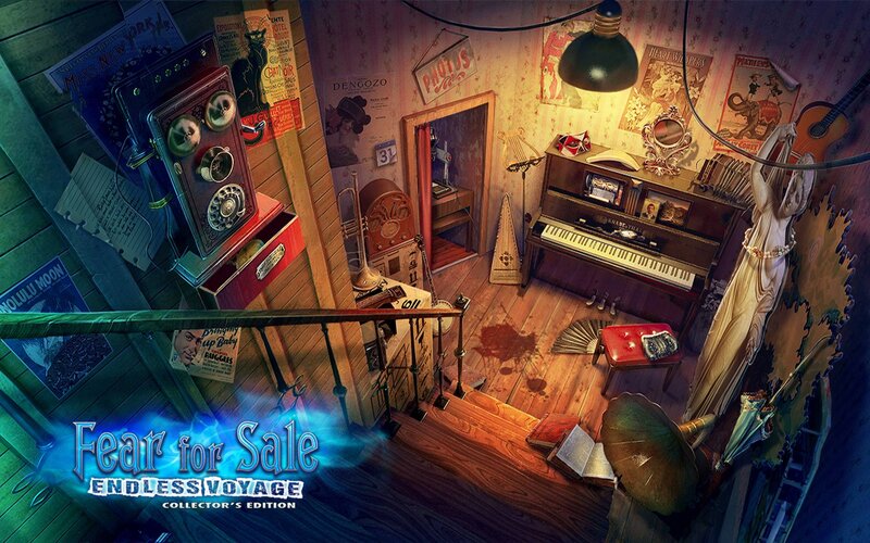 Piano in Cluttered Room