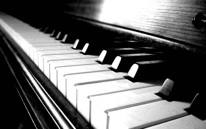Piano Keyboard — Black, Dramatic, Photograph, Keys