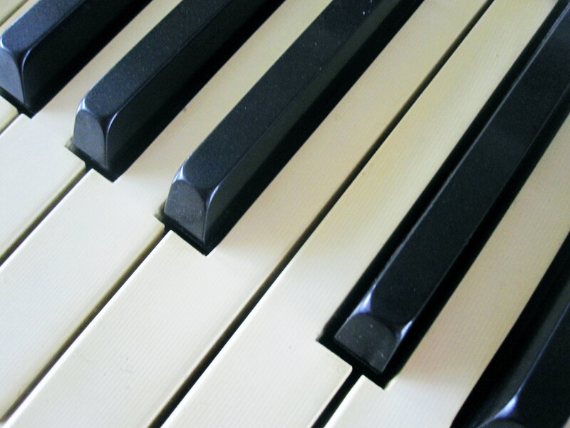 Piano Keyboard Keys — Black