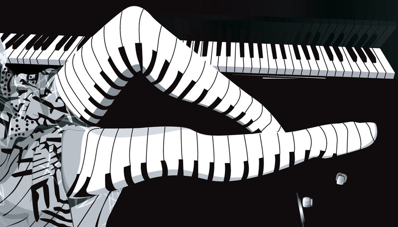 Piano Keyboard Legs