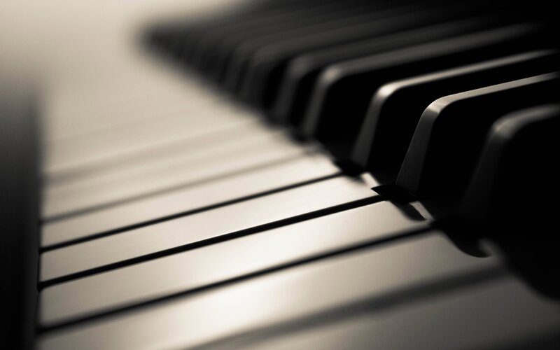 Piano Keys — Black, Dramatic