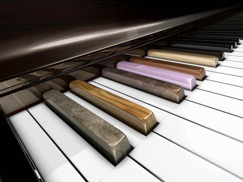 Piano Keys — White, Calm