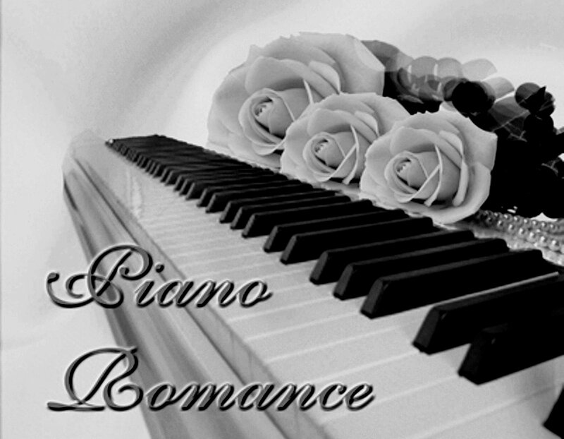 Piano Keys with Roses