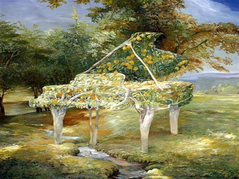 Piano Made of Trees