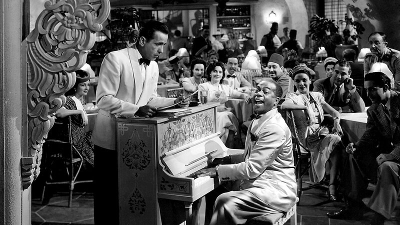 Piano player in a nightclub