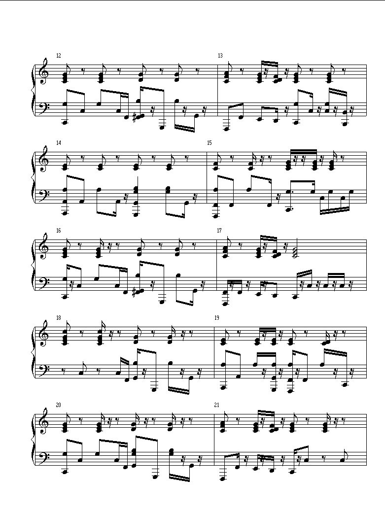 piano sheet music