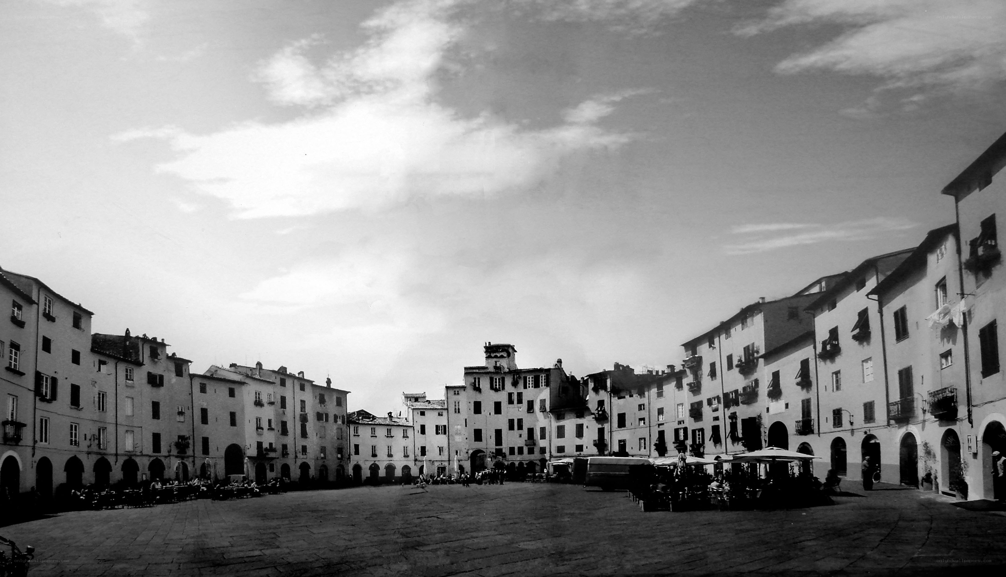 Piazza in Italian town