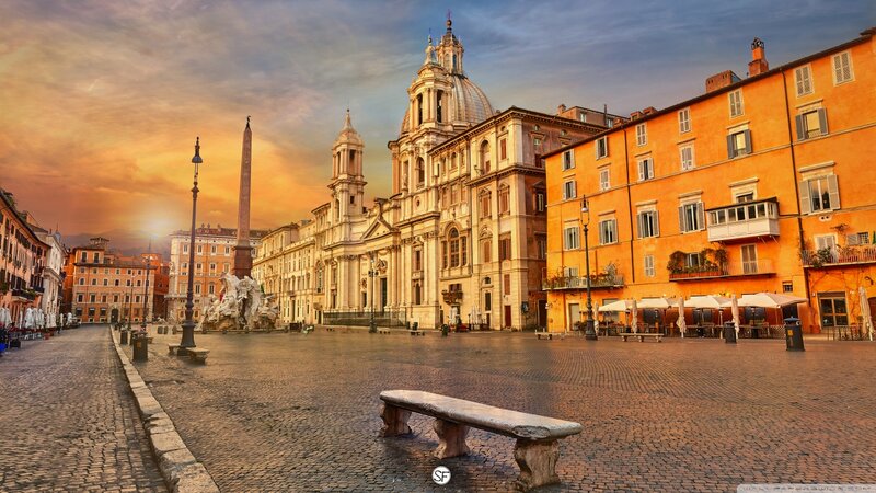 Piazza Navona at Sunset