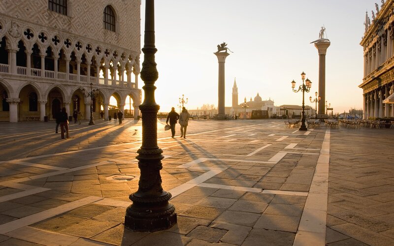 Piazza San Marco at Sunrise — Gold