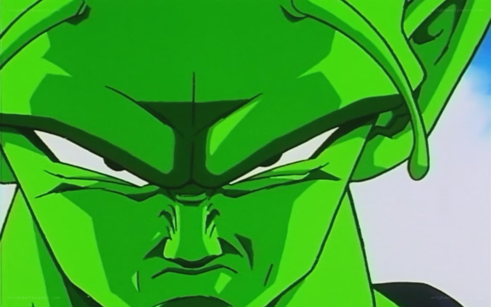 Piccolo's intense expression