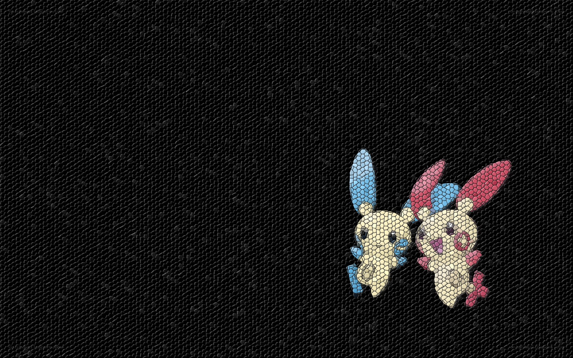 Pichu and Pichu mosaic art