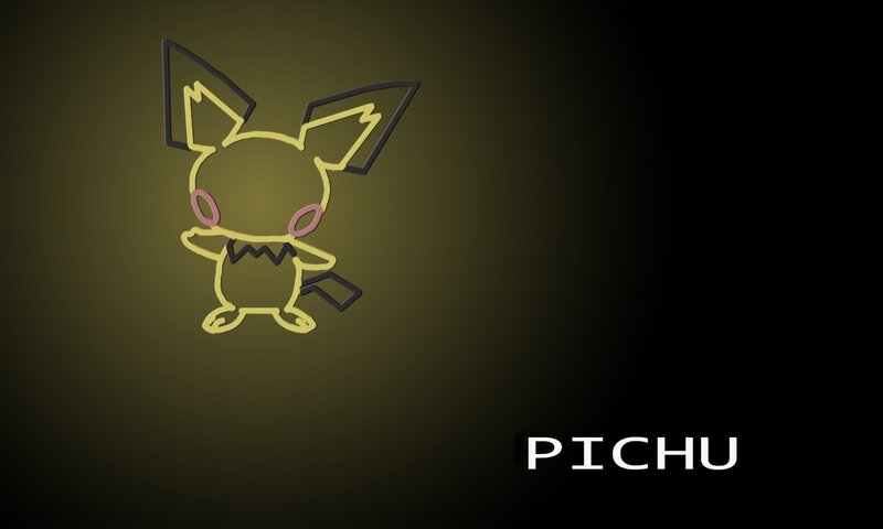 Pichu Character Outline