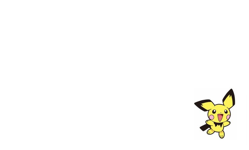 Pichu Character — Yellow