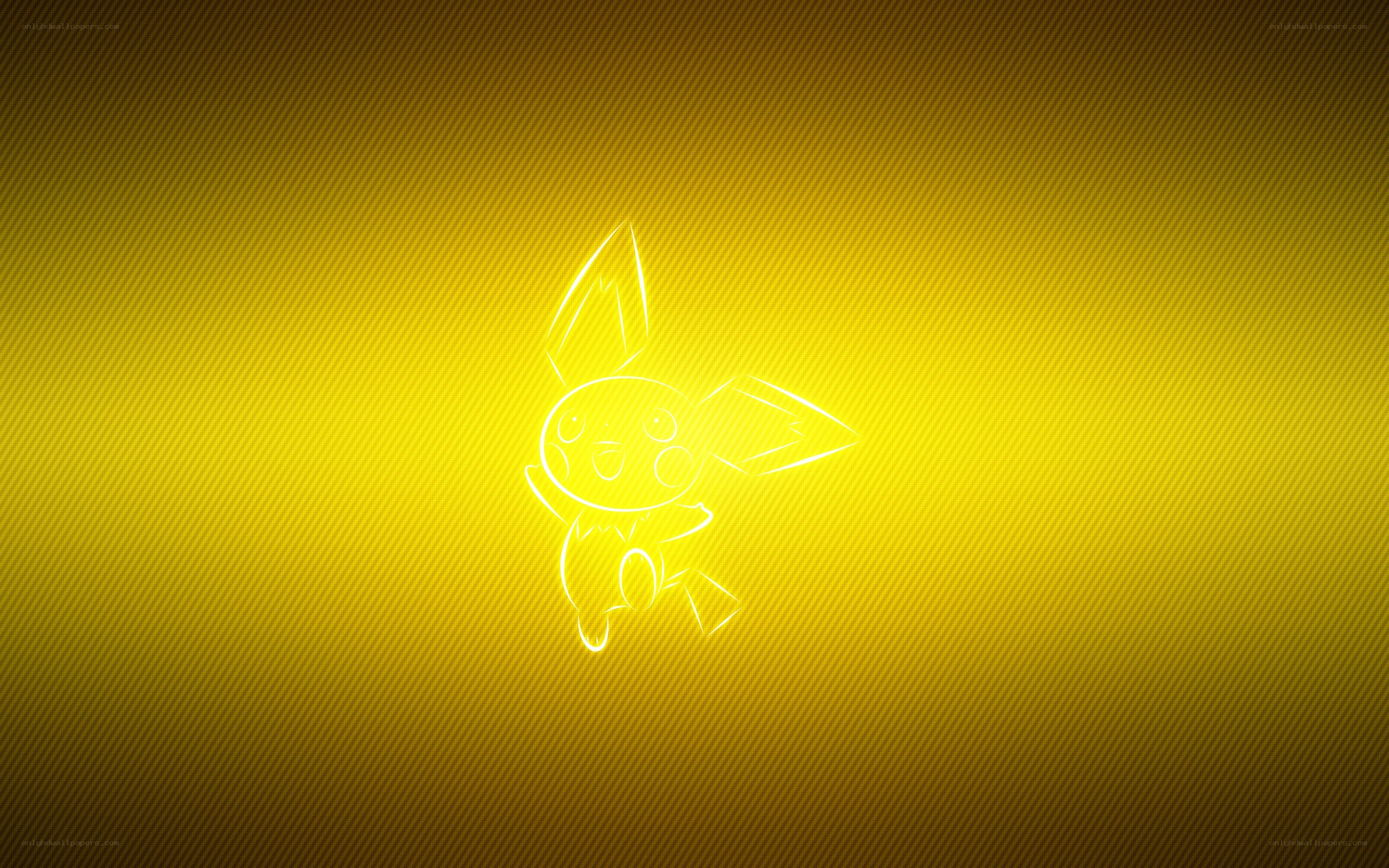 Pichu glowing outline