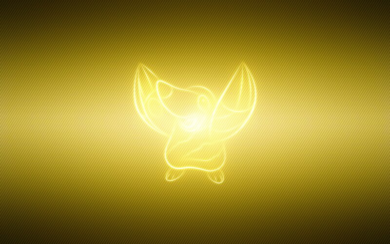 Pichu glowing yellow outline