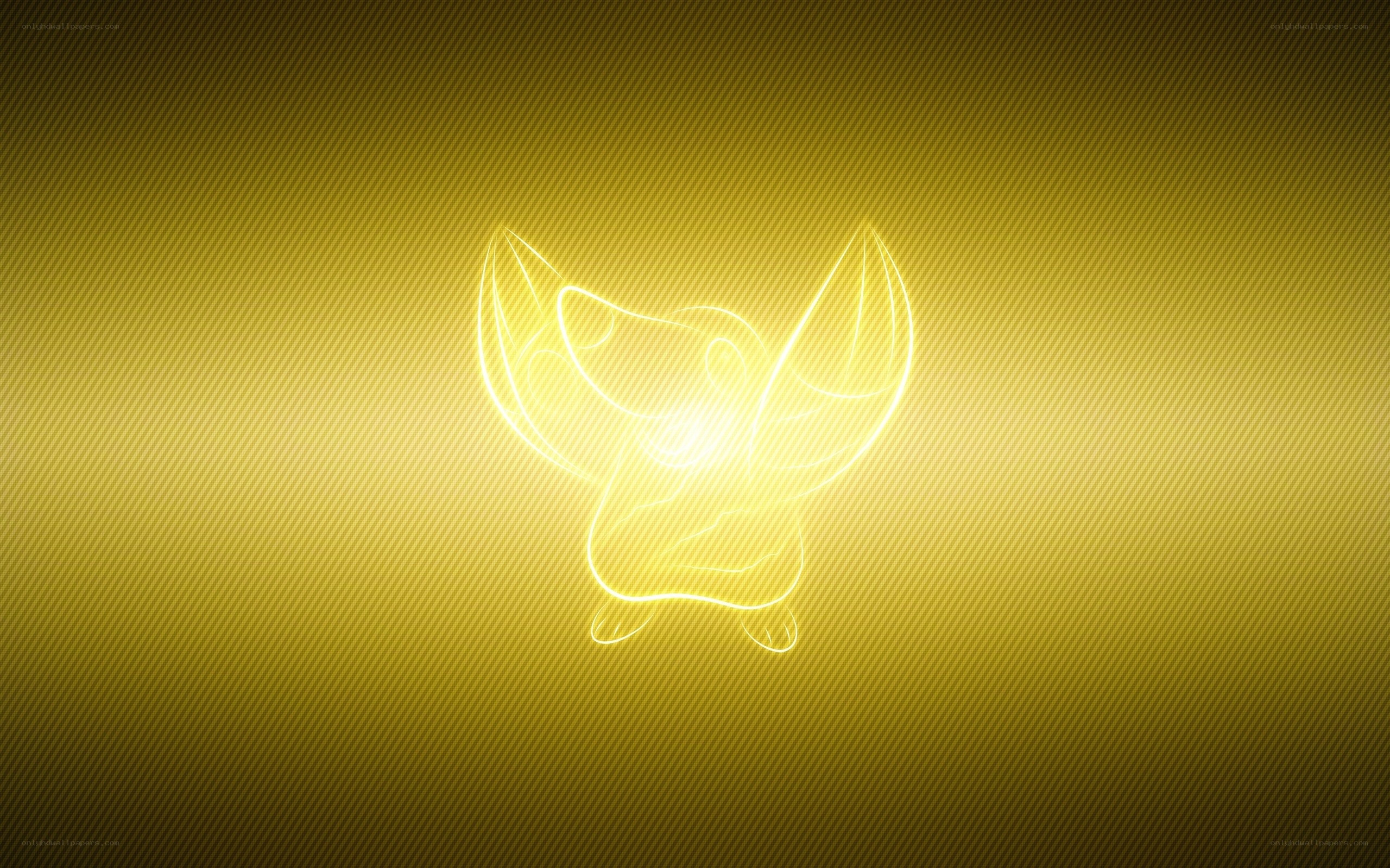 Pichu glowing yellow outline