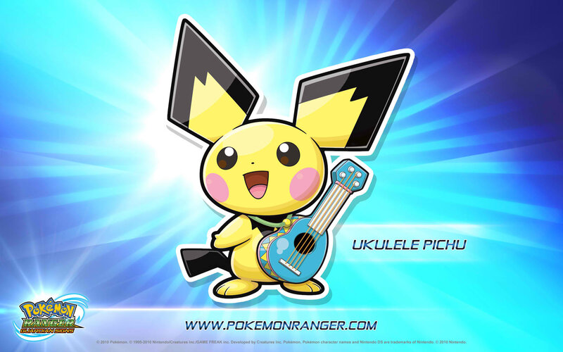Pichu Holding Ukulele