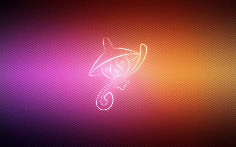 Pichu neon outline