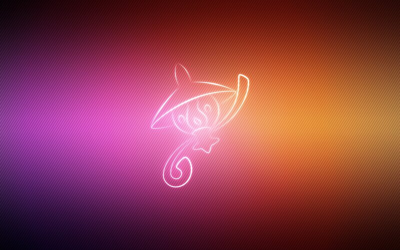 Pichu neon outline