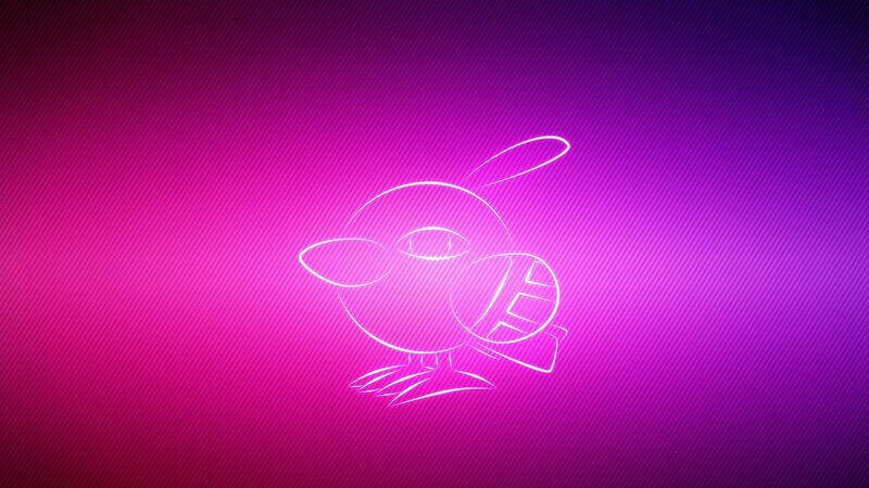 Pichu outline on gradient