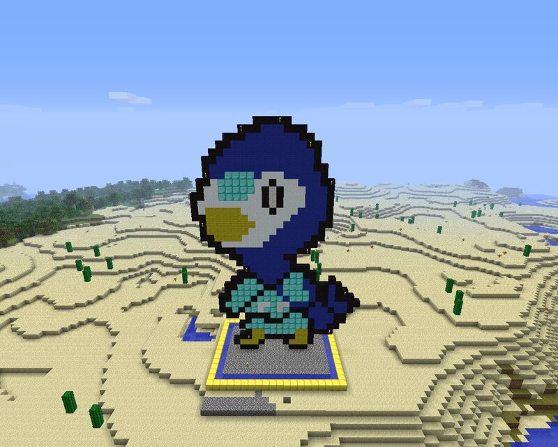 Pichu Pixel Art Sculpture