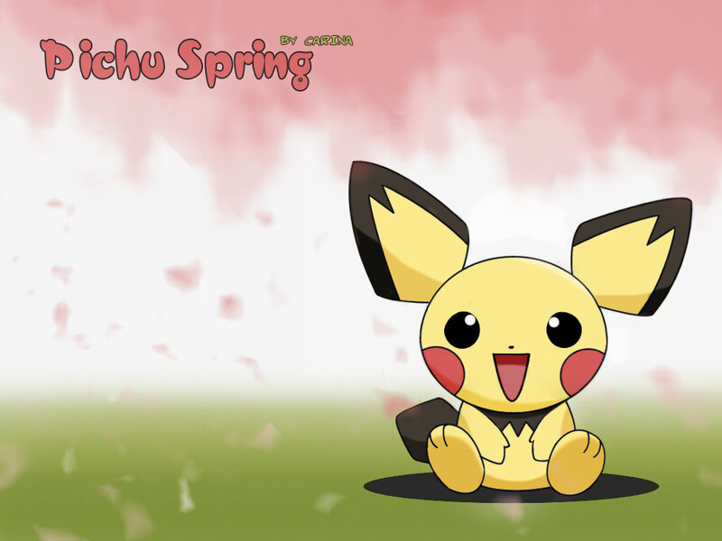 Pichu spring artwork