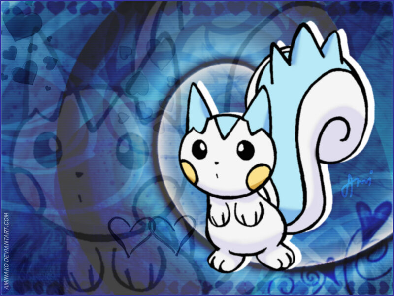 Pichu with blue hearts