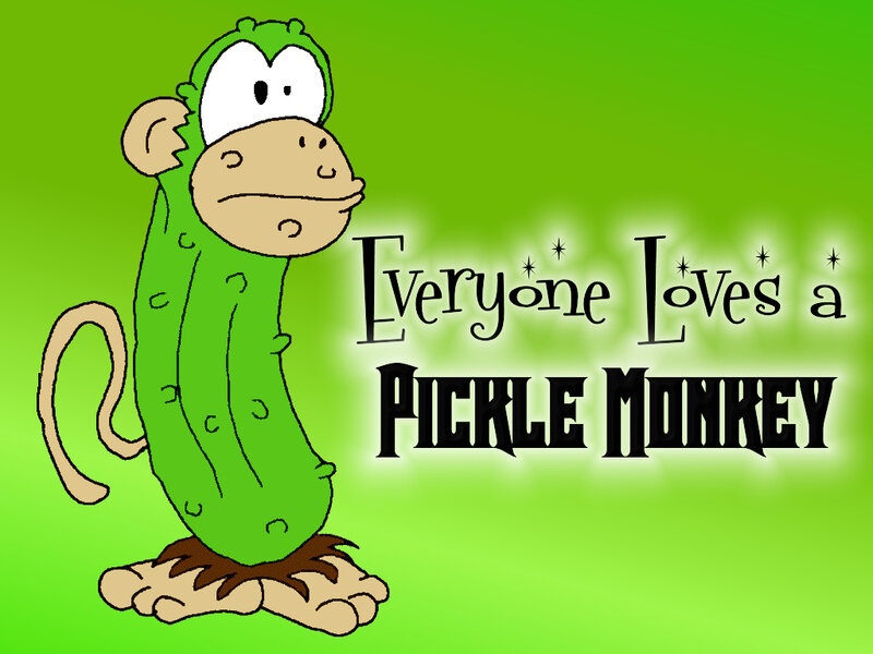 Pickle Monkey Cartoon