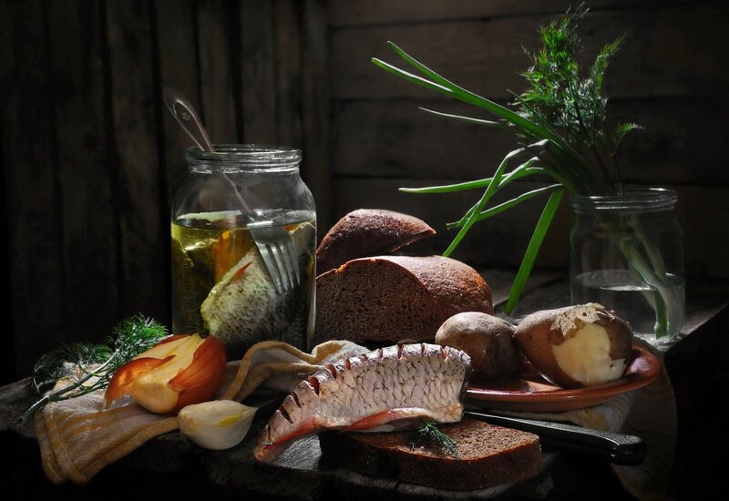 Pickled Fish on Bread