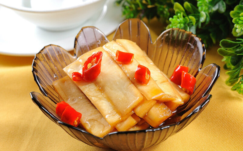 Pickled Radish in Bowl