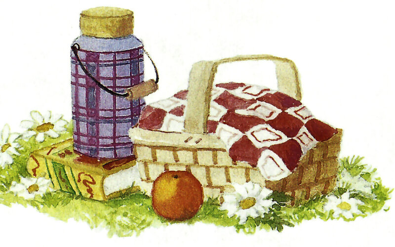 Picnic Basket and Thermos