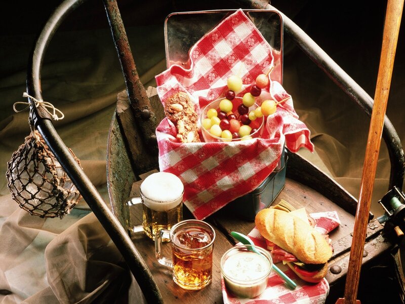 Picnic Basket in Cart