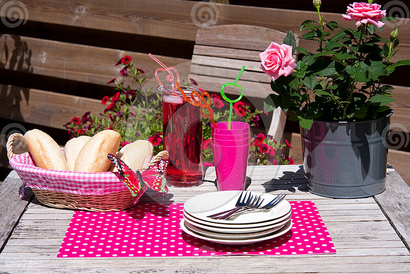 Picnic Basket on Table