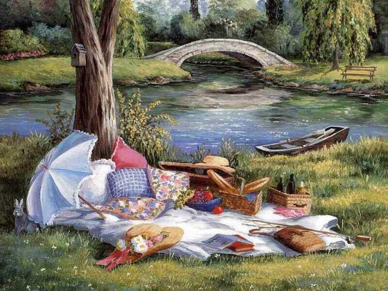 Picnic by a River
