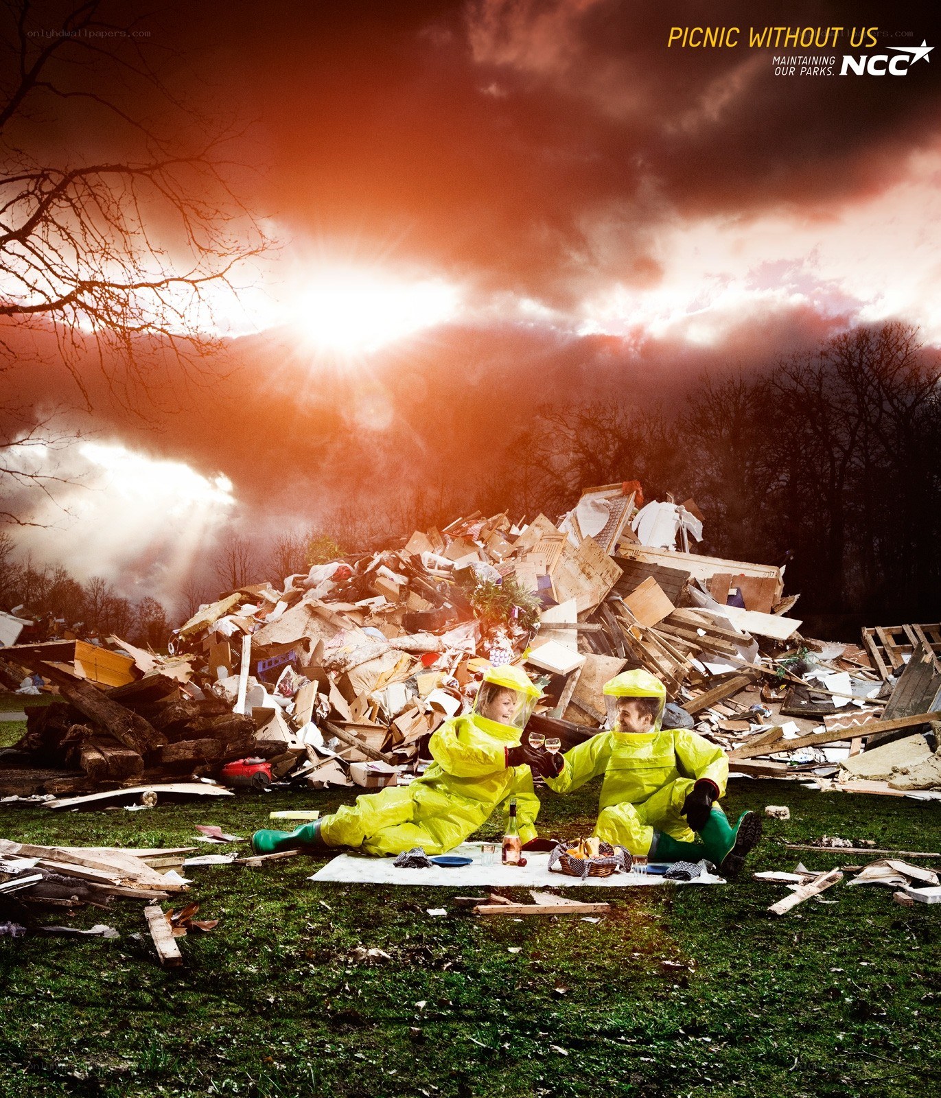 Picnic in a junkyard