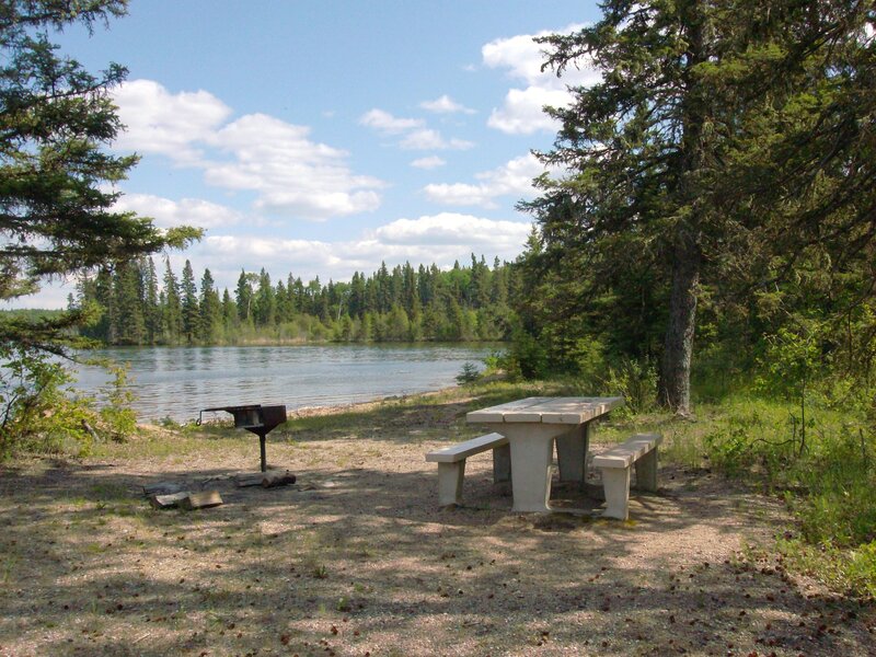 Picnic Table by Lake