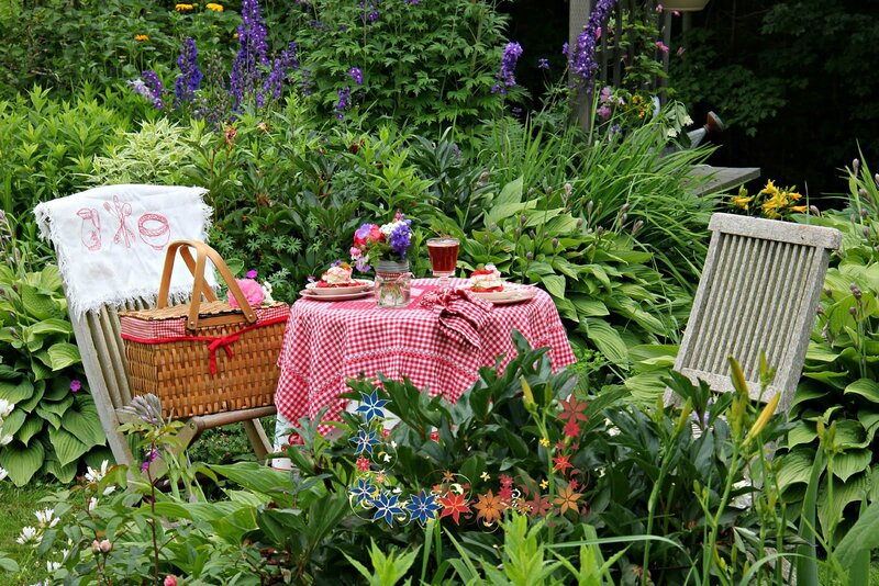 Picnic Table in Garden