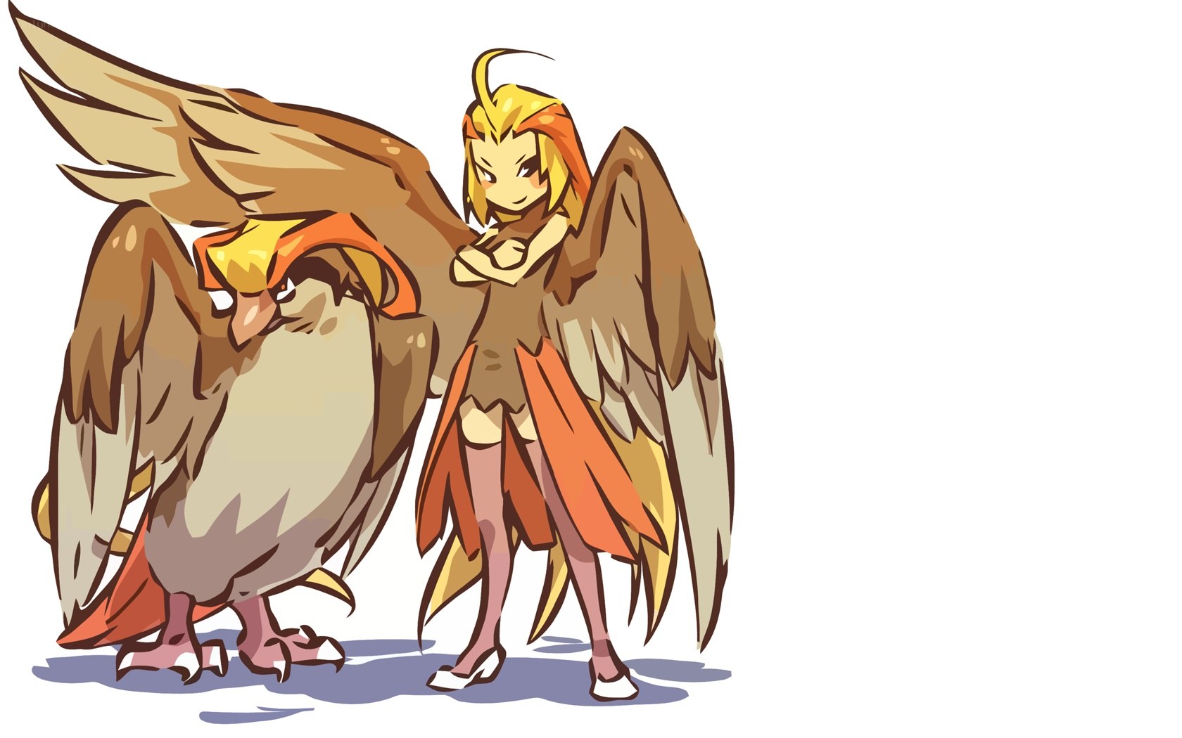 Pidgeot and Pidgeotto characters