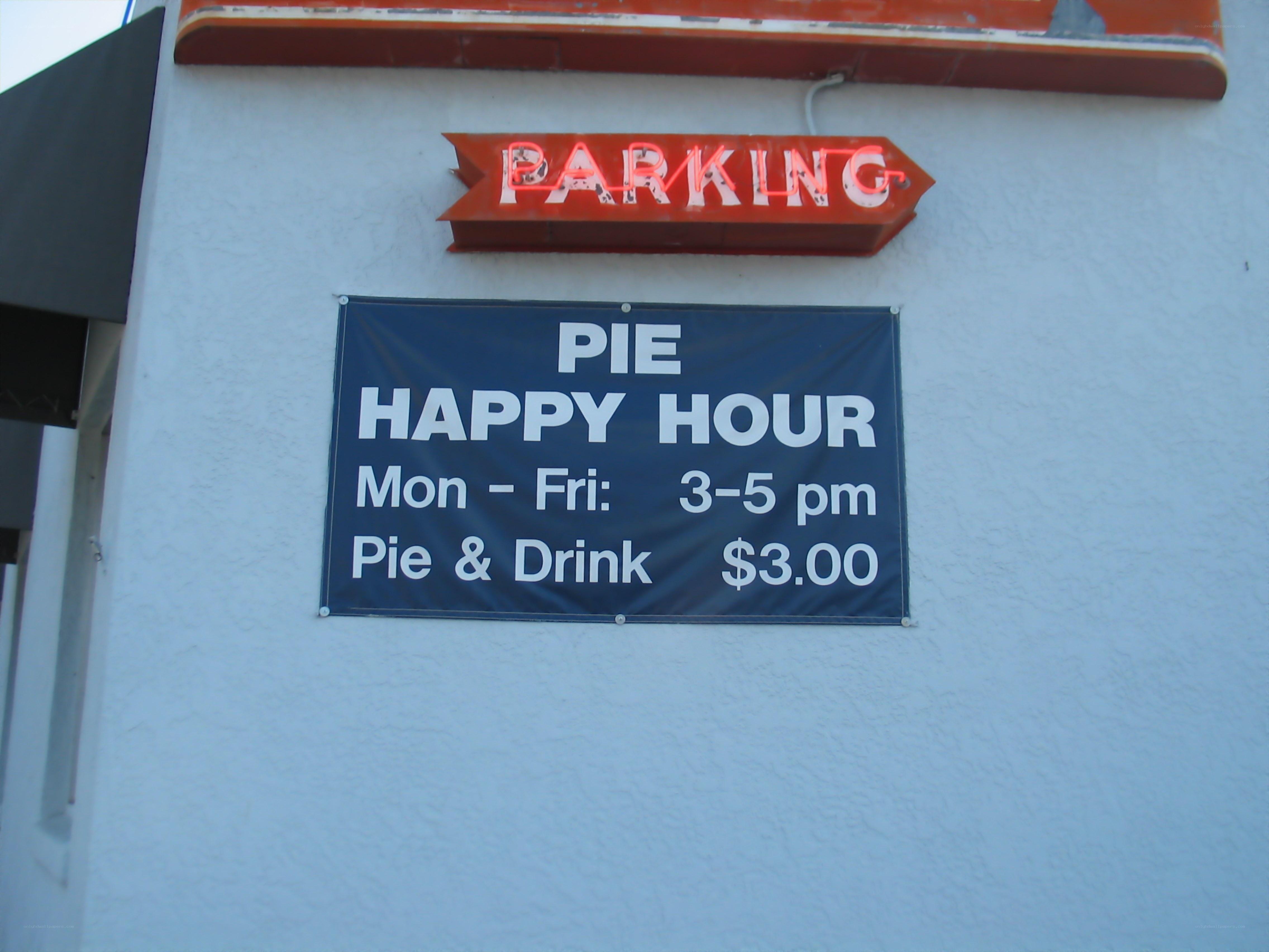Pie Happy Hour Sign
