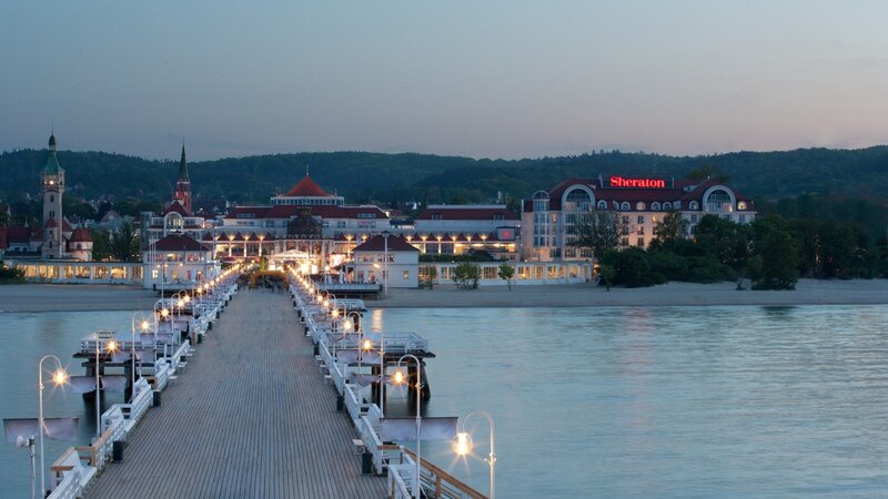 Pier and Resort at Dusk