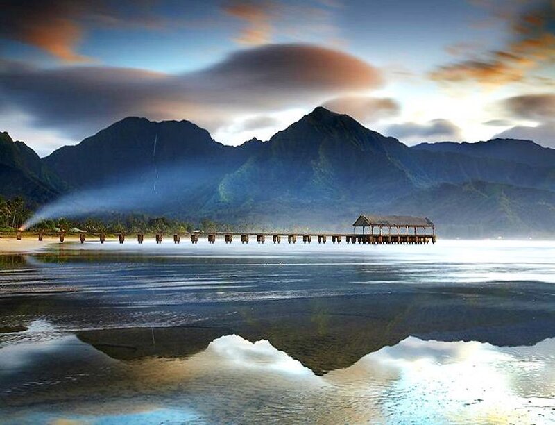 Pier at a tropical bay