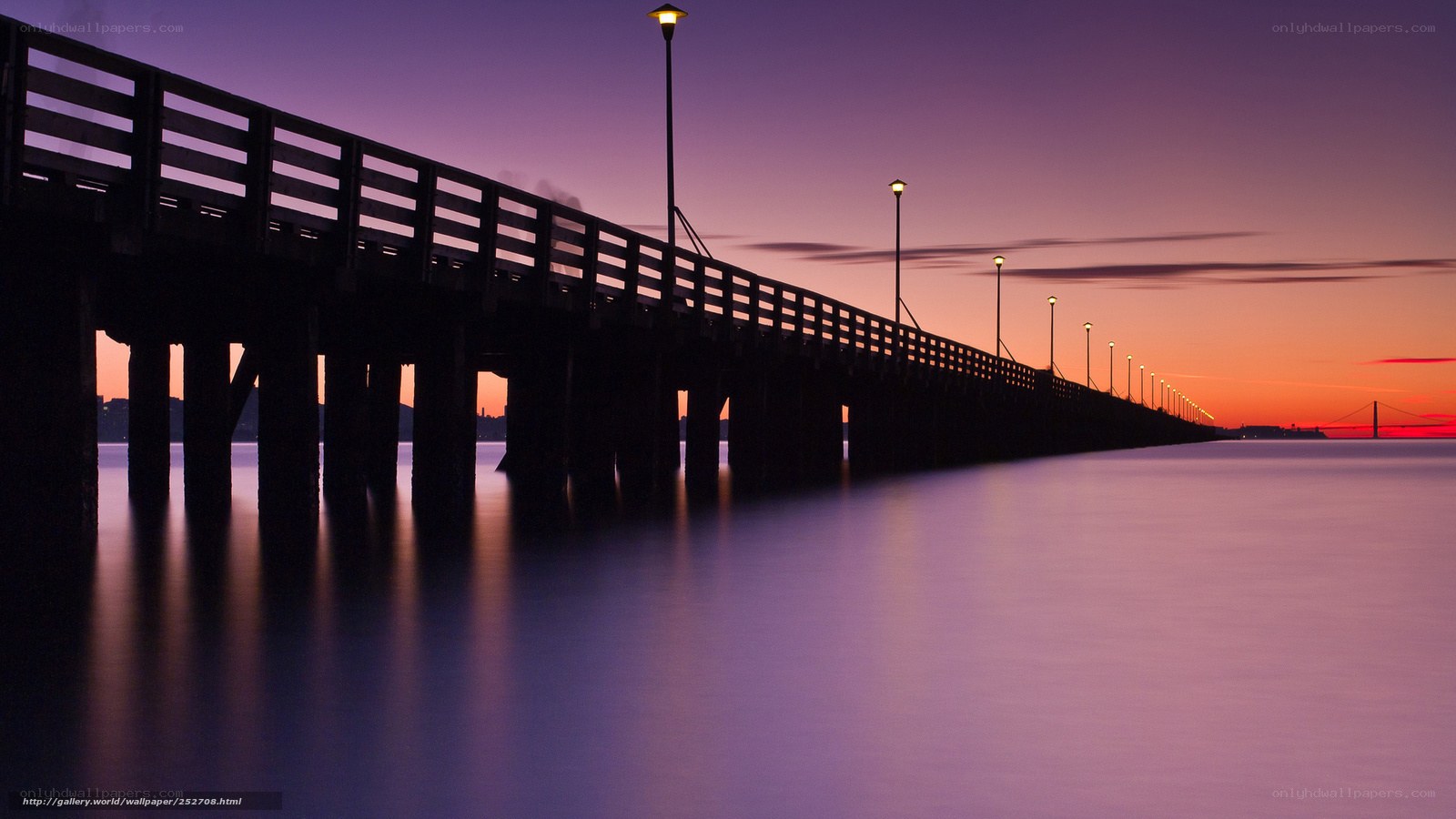 Pier at sunset