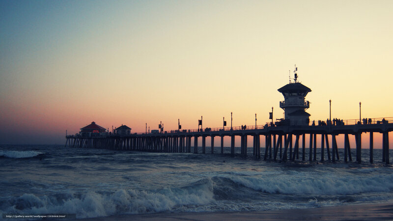 Pier at sunset